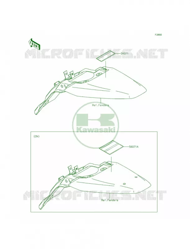 Labels Kawasaki MOTOS 140 2015 KLX140  KLX140AFF