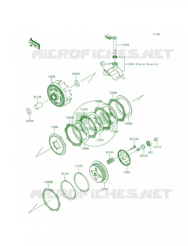 Clutch Kawasaki MOTOS 140 2013 KLX140  KLX140ADF