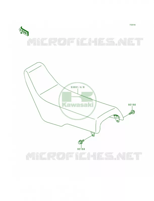 Seat Kawasaki MOTOS 200 1994 KDX200  KDX200-E6