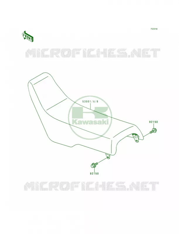 Seat Kawasaki MOTOS 200 1994 KDX200  KDX200-E6