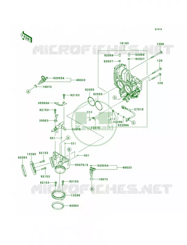 Throttle Kawasaki MOTOS 1700 2009 Vulcan 1700 Voyager ABS  VN1700B9FA