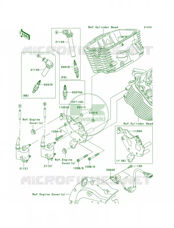 Ignition System Kawasaki MOTOS 900 2007 Vulcan 900 Classic LT  VN900D7F