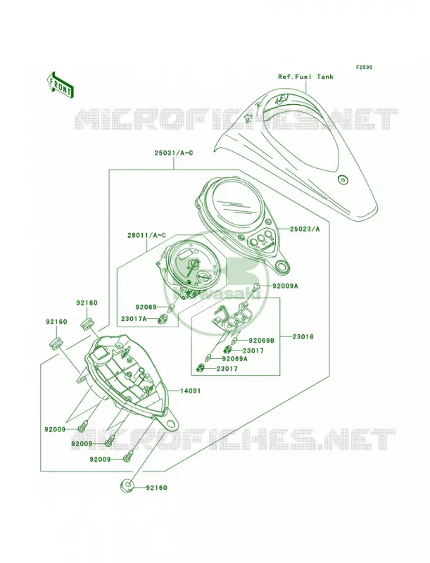 Meters Kawasaki MOTOS 900 2007 Vulcan 900 Classic LT  VN900D7F
