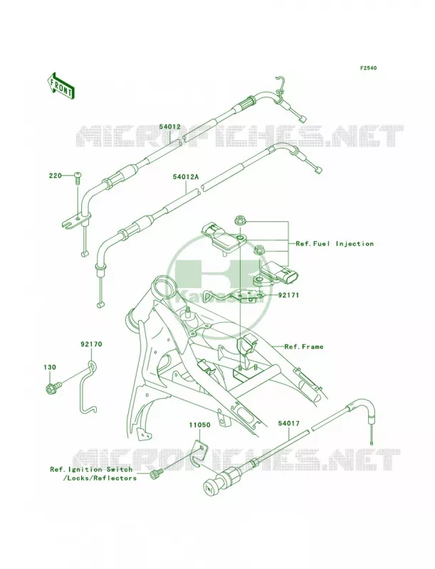 Cables Kawasaki MOTOS 1500 2004 Vulcan 1500 Nomad Fi  VN1500-L5