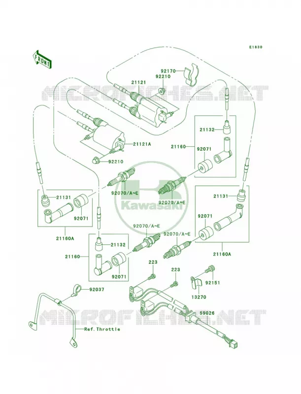 Ignition System Kawasaki MOTOS 1500 2004 Vulcan 1500 Nomad Fi  VN1500-L5
