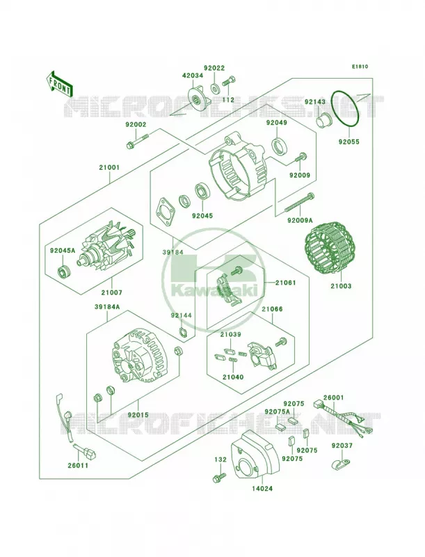 Generator Kawasaki MOTOS 1200 2003 Voyager XII  ZG1200-B17