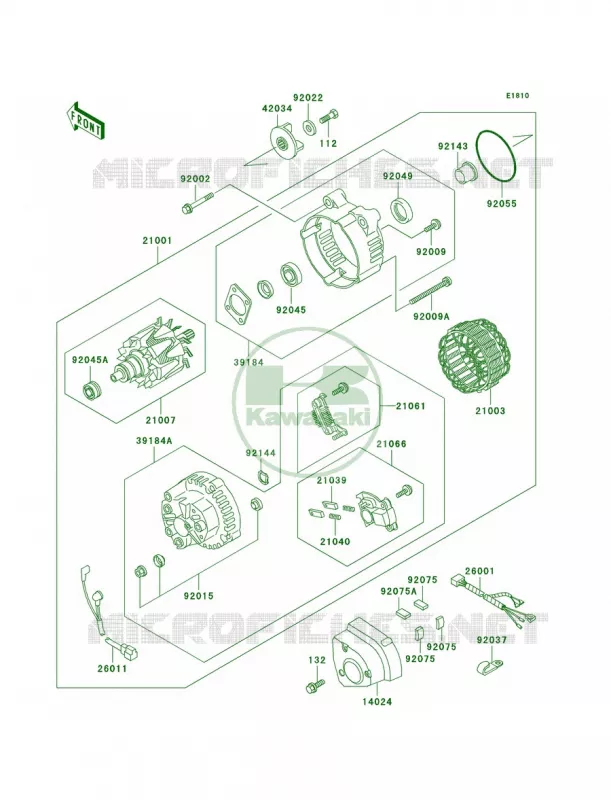 Generator Kawasaki MOTOS 1200 2002 Voyager XII  ZG1200-B16