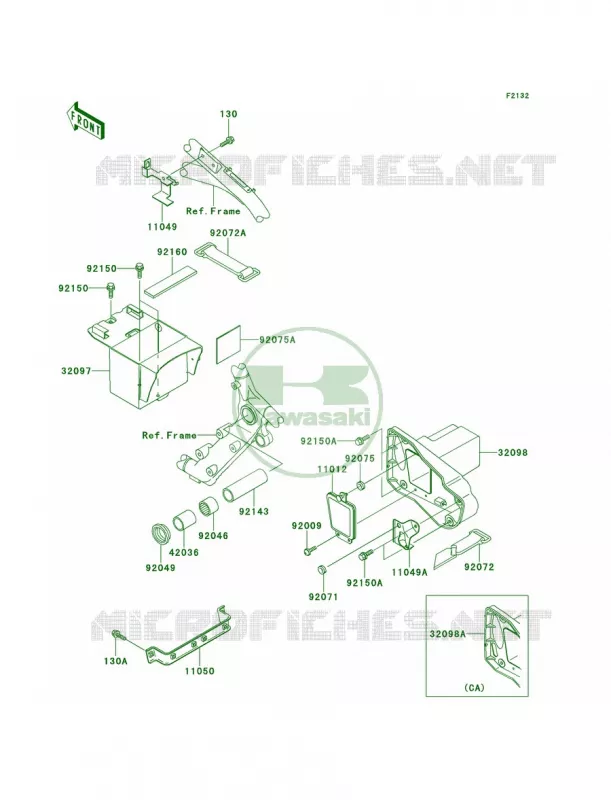Battery Case Kawasaki MOTOS 1500 2000 Vulcan 1500 Nomad  VN1500-G2A
