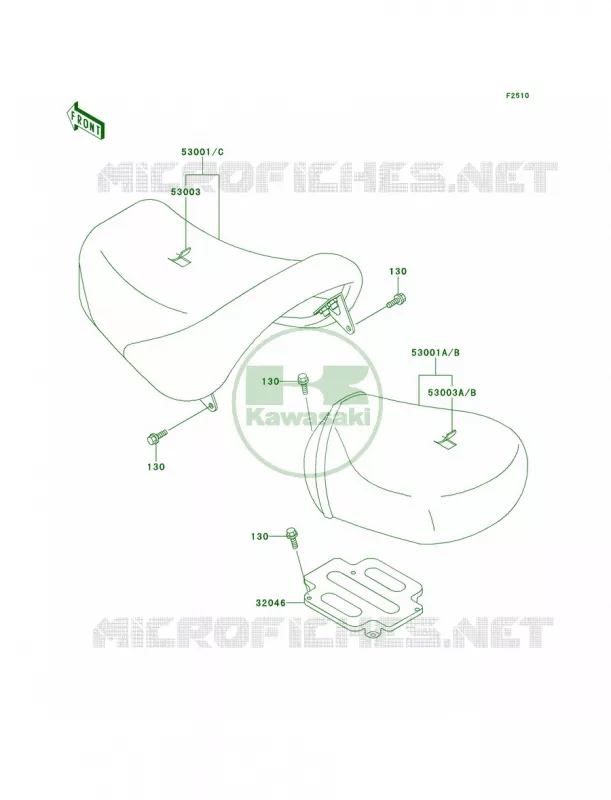 Seat Kawasaki MOTOS 1500 2000 Vulcan 1500 Nomad  VN1500-G2A