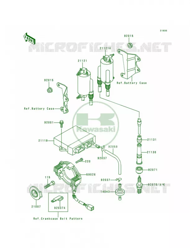 Ignition System Kawasaki MOTOS 1200 2000 Voyager XII  ZG1200-B14