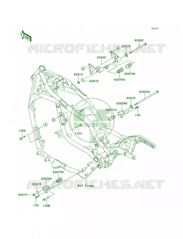 Frame Fittings Kawasaki MOTOS 1500 1999 Vulcan 1500 Nomad  VN1500-G1