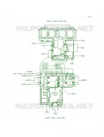 Crankcase Bolt Pattern voor Kawasaki Voyager XII 1997