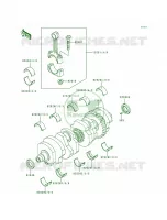 Crankshaft voor Kawasaki Voyager XII 1997