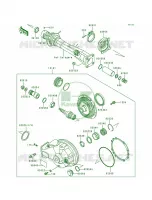 Drive ShaftFinal Gear voor Kawasaki Voyager XII 1997