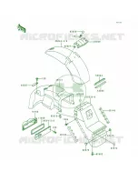 Fenders voor Kawasaki Voyager XII 1997