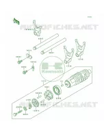 Gear Change DrumShift Forks voor Kawasaki Voyager XII 1997