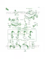 Ignition SwitchLocksReflectors voor Kawasaki Voyager XII 1997