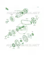 Secondary Shaft voor Kawasaki Voyager XII 1997