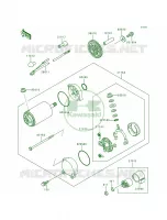 Starter Motor voor Kawasaki Voyager XII 1997