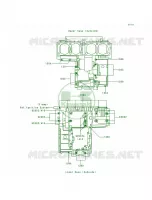 Crankcase Bolt Pattern voor Kawasaki Voyager XII 1996