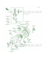 Crankshaft voor Kawasaki Voyager XII 1996
