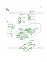 Cylinder Head Cover voor Kawasaki Voyager XII 1996