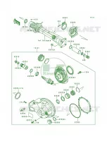 Drive ShaftFinal Gear voor Kawasaki Voyager XII 1996