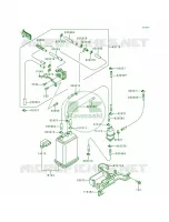 Fuel Evaporative System voor Kawasaki Voyager XII 1996