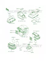 Labels voor Kawasaki Voyager XII 1996