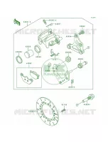 Rear Brake voor Kawasaki Voyager XII 1996