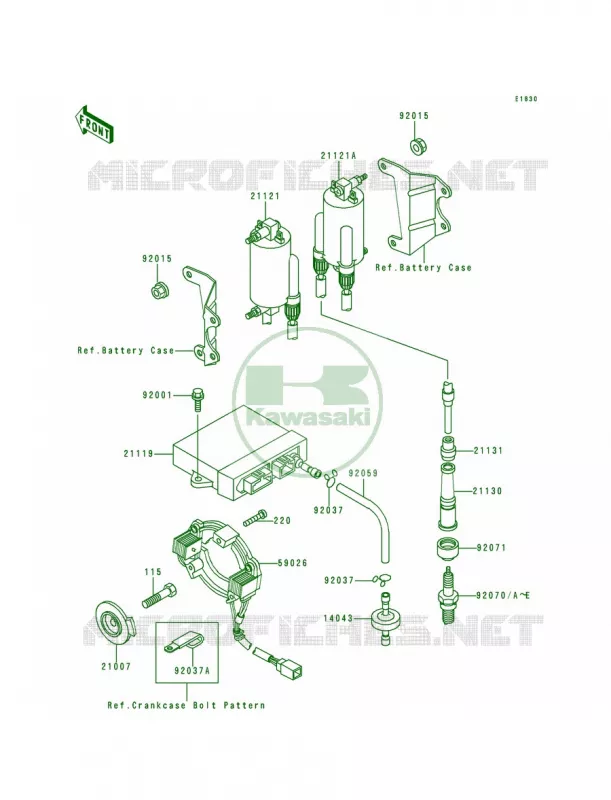 Ignition System Kawasaki MOTOS 1200 1996 Voyager XII  ZG1200-B10