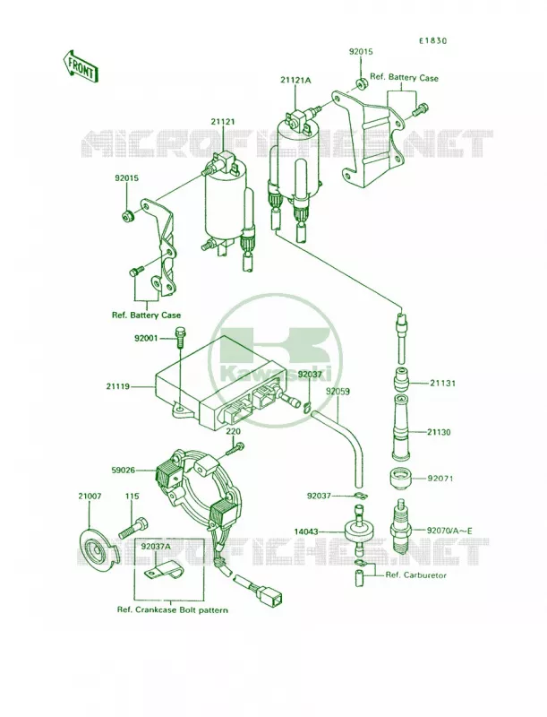 Ignition System Kawasaki MOTOS 1200 1994 Voyager XII  ZG1200-B8