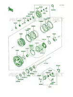 ClutchZG1200 B1B2B3B4 voor Kawasaki Voyager XII 1990