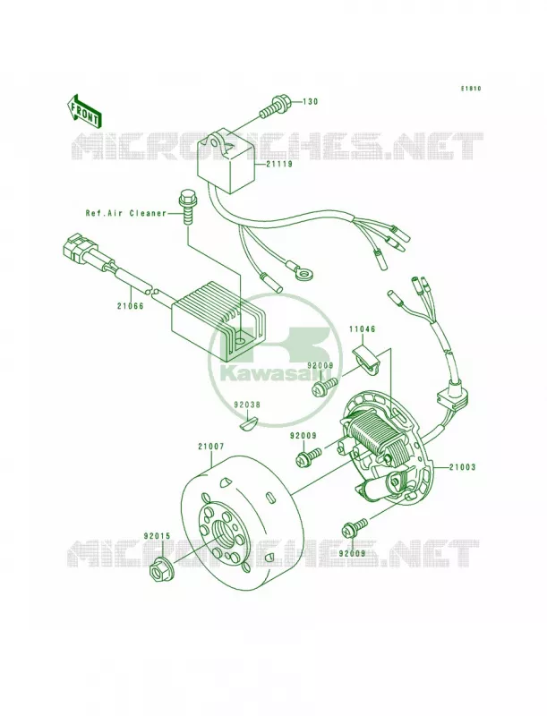 Generator Kawasaki MOTOS 200 1992 KDX200  KDX200-E4