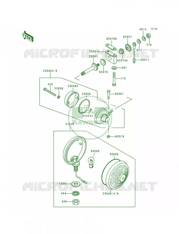 Turn Signals Kawasaki MOTOS 1000 2000 Police 1000  KZ1000-P19