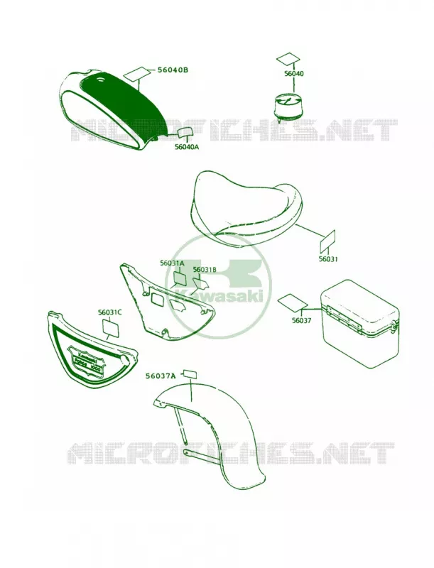 Labels Kawasaki MOTOS 1000 1992 Police 1000  KZ1000-P11