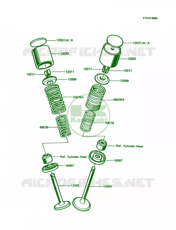 Valves Kawasaki MOTOS 1000 1991 Police 1000  KZ1000-P10