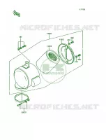 Air Cleaner voor Kawasaki KE100 1992