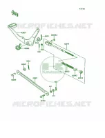 Brake Pedal voor Kawasaki KE100 1992