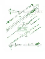 Cables voor Kawasaki KE100 1992