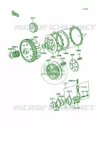 Clutch voor Kawasaki KE100 1992
