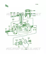 CrankshaftPistons voor Kawasaki KE100 1992