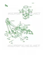 Frame Fittings voor Kawasaki KE100 1992