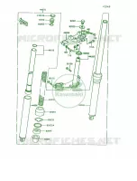 Front Fork voor Kawasaki KE100 1992