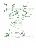 Gear Change Mechanism voor Kawasaki KE100 1992