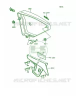 Side CoversChain CoverKE100 B15 voor Kawasaki KE100 1992