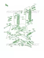 SwingarmShock Absorber voor Kawasaki KE100 1992