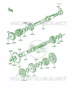 Transmission voor Kawasaki KE100 1992