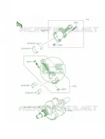 Crankshaft voor Kawasaki Brute Force 750 4x4i EPS CAMO 2015