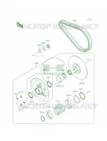 Driven ConverterDrive Belt voor Kawasaki Brute Force 750 4x4i EPS CAMO 2015